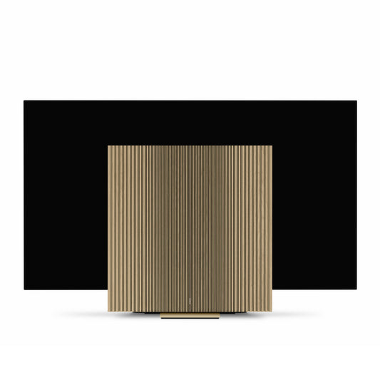 Beovision Harmony Gold Tone Light oak auf Bodenstandfuß frontal