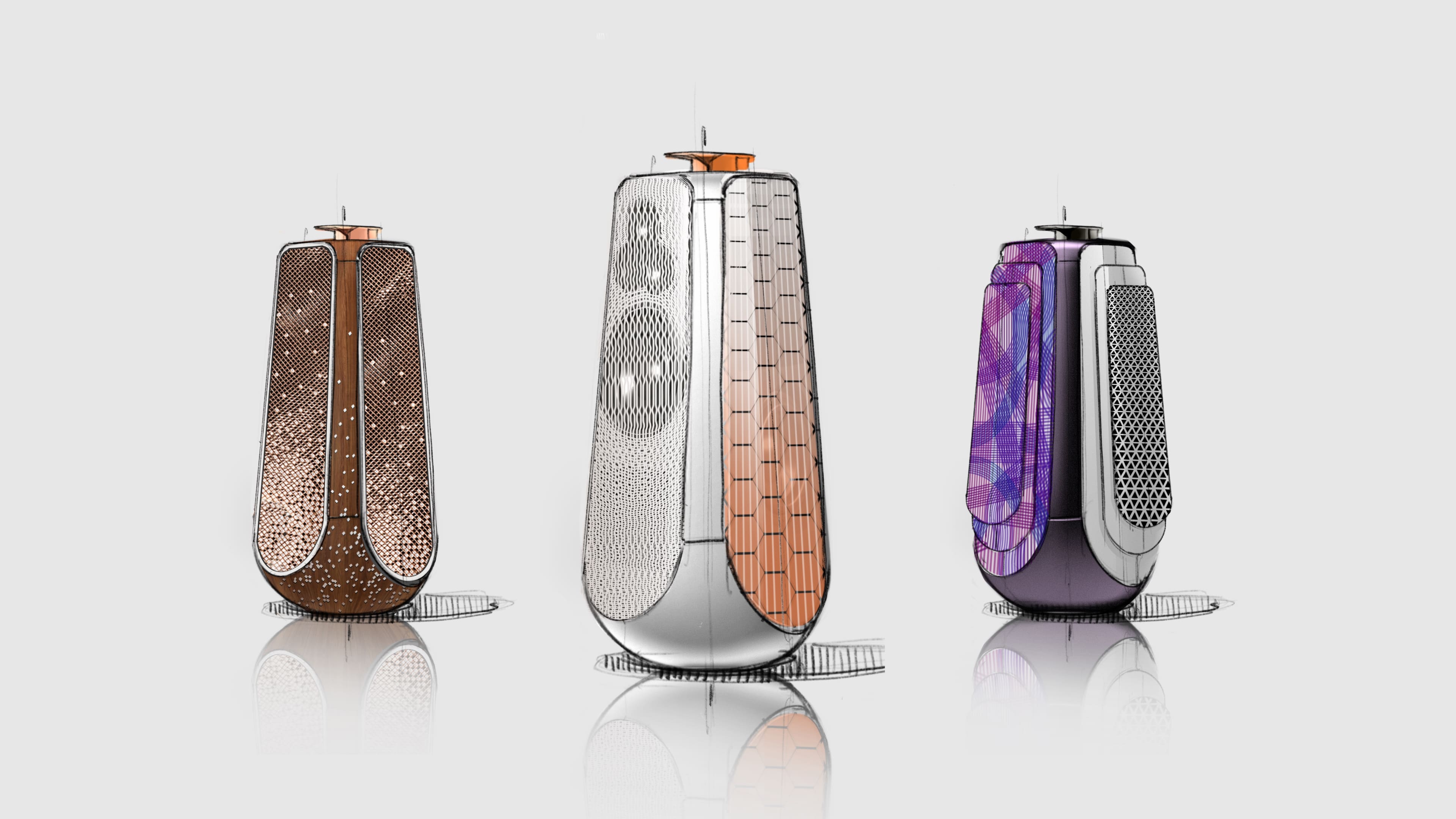Beolab 50 ist Teil des Bang & Olufsen Bespoke Programss...Bild zeigt skizzen