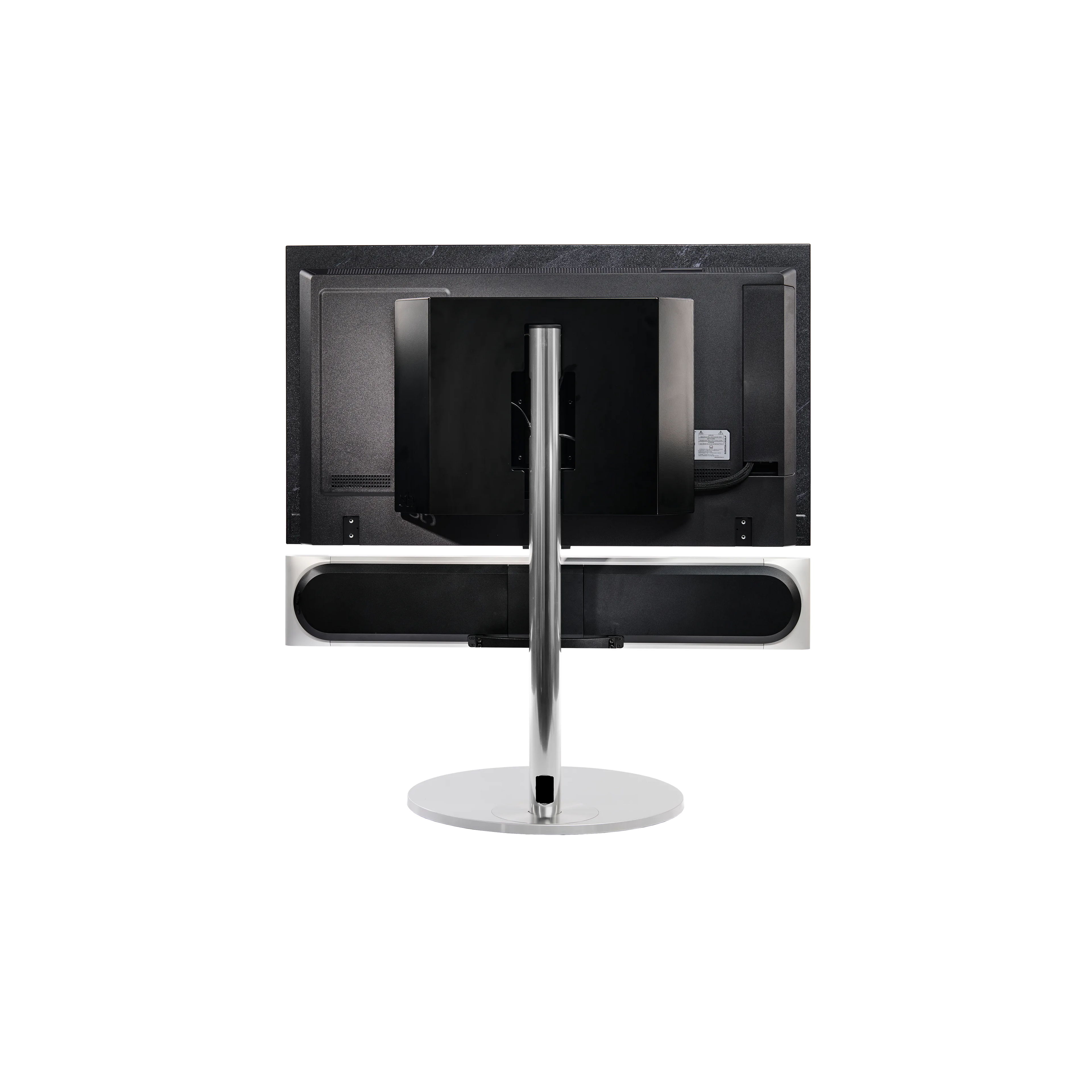 Beosound Premiere in natural aluminium auf STB Bodenstandfuß - Ansicht von hinten