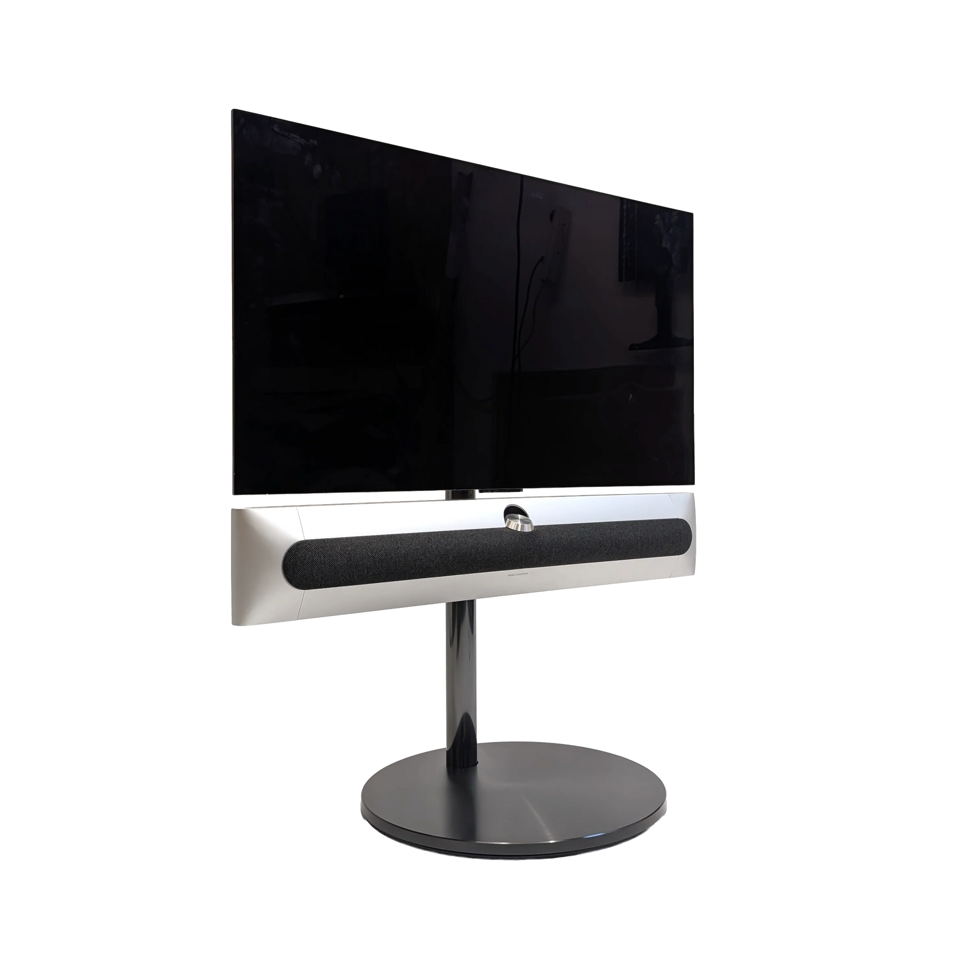 Beosound Premiere von Bang & Olufsen auf einem Bodenstandfuß von stb brackets
