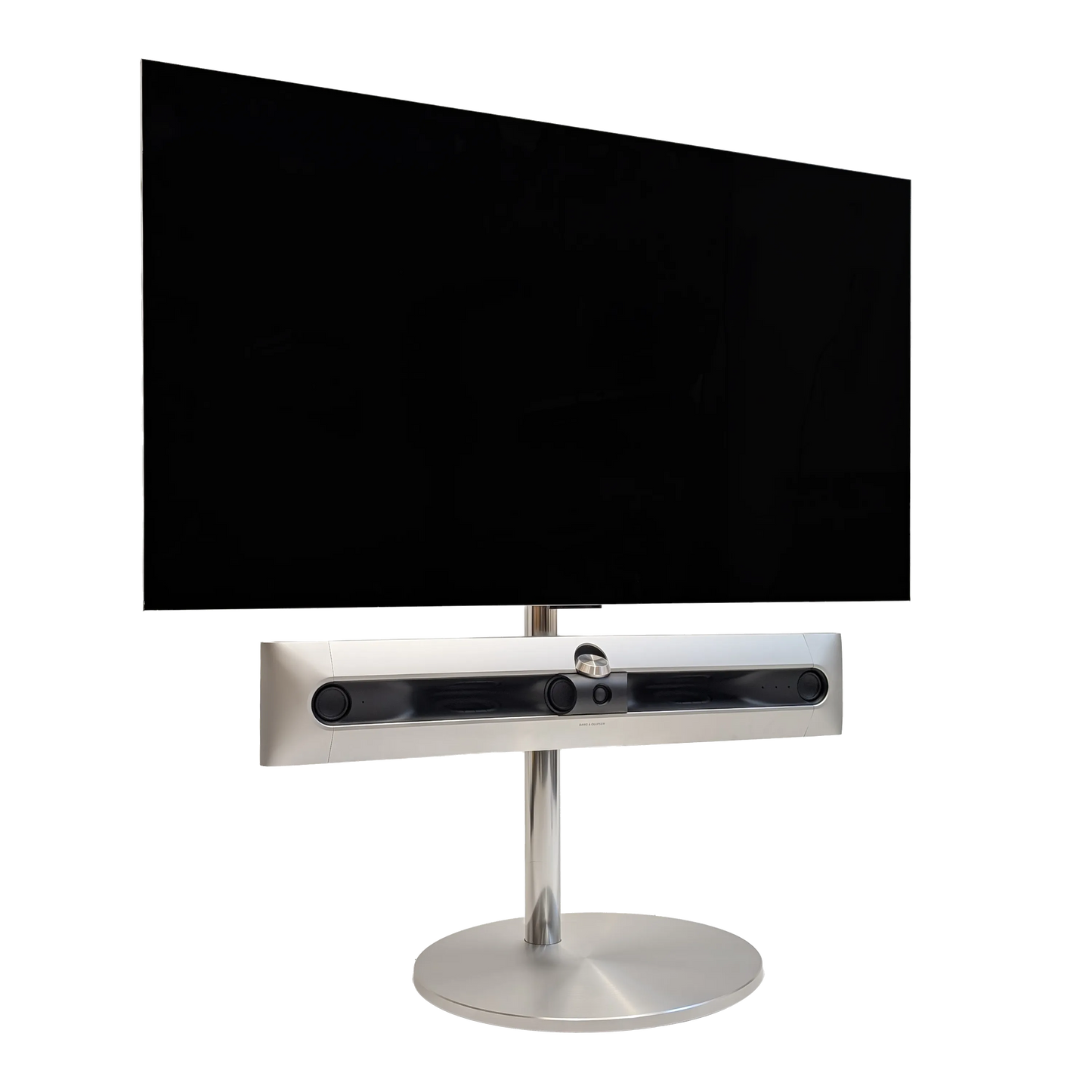 Beosound Premiere von Bang & Olufsen auf einem Bodenstandfuß von stb brackets