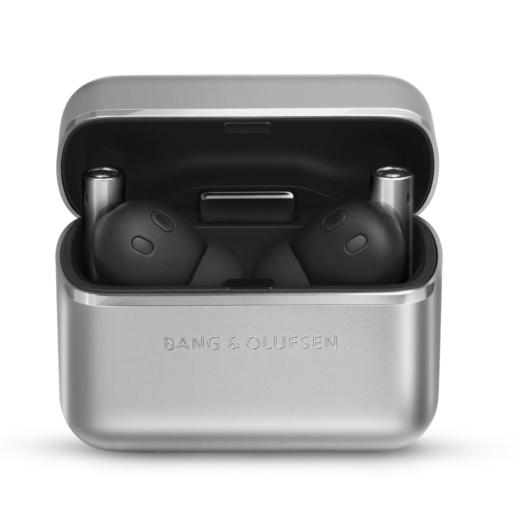 Bang & Olufsen, B&O, Beo Grace in Ear Kopfhörer in Natural  Aluminum in der Ladeschale