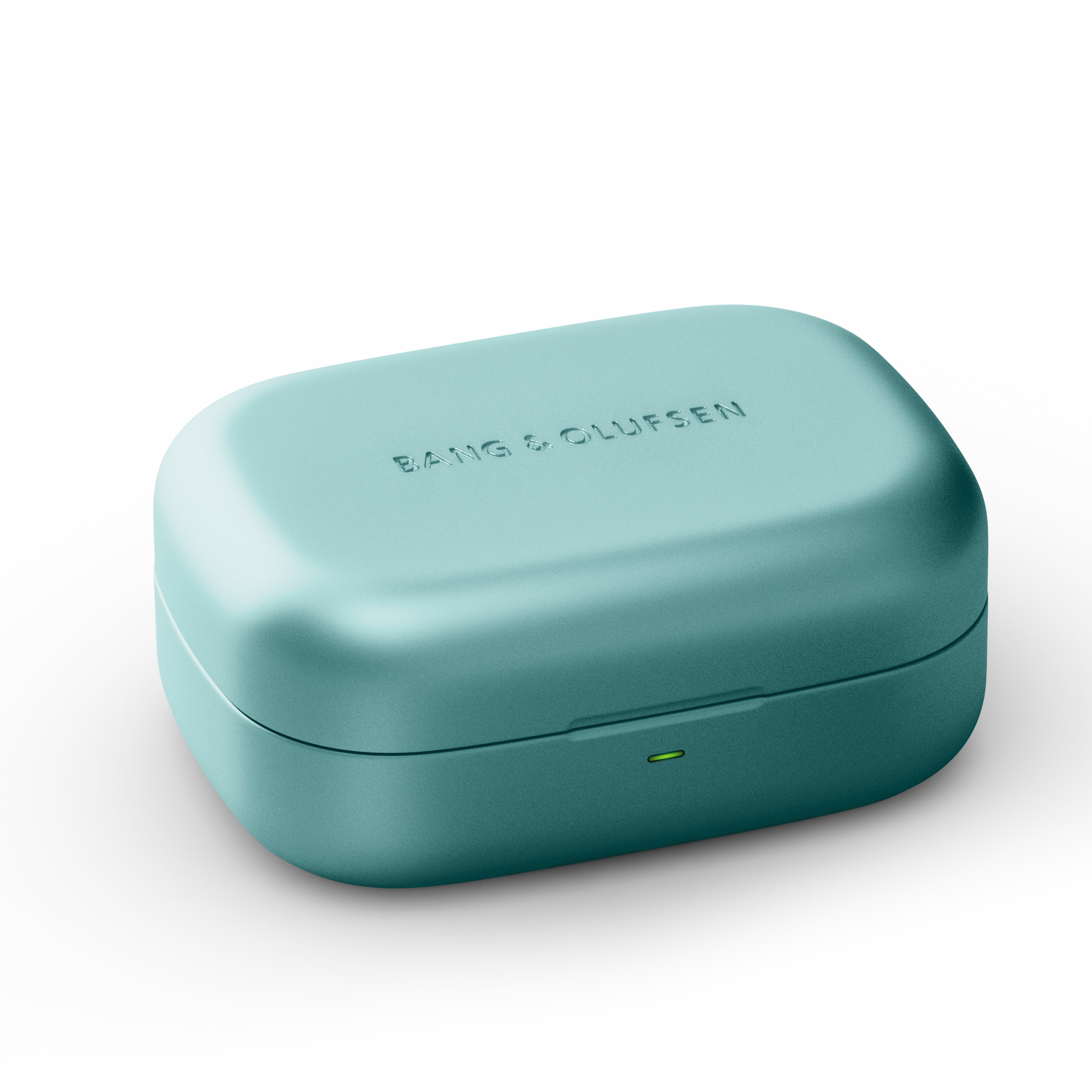 Ladeschale des Beoplay Eleven In-Ear Kopfhörers von Bang & Olufsen in Eucalyptus Green