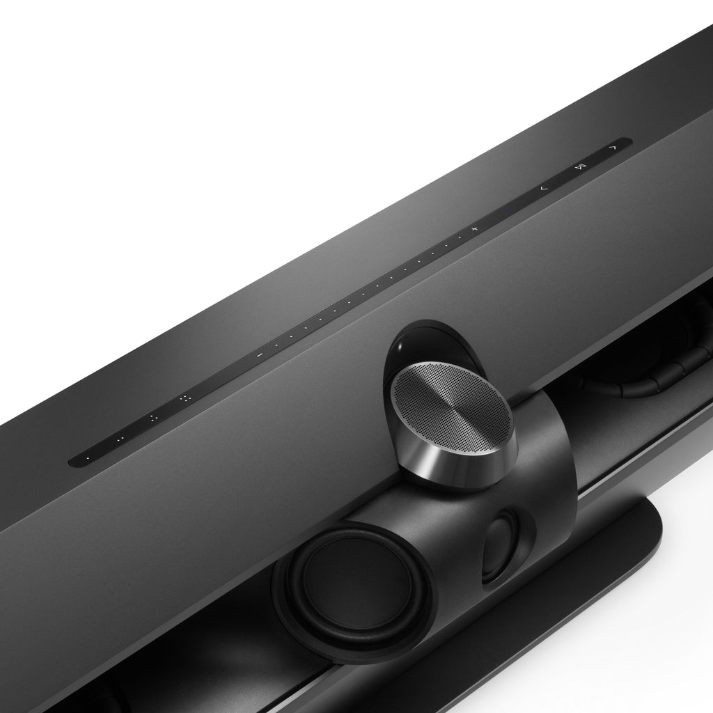 Bang & Olufsen Beosound Premiere Soundbar in blck anthracite - ohne cover blick auf die Tasten oben