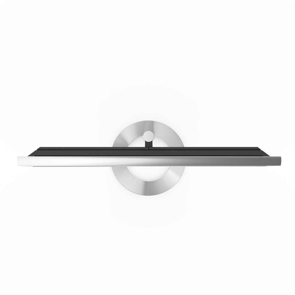B&O Bang & Olufsen Beovision Contour 48 Zoll silber - auf Bodenstandfuß mit light oak Cover - von oben