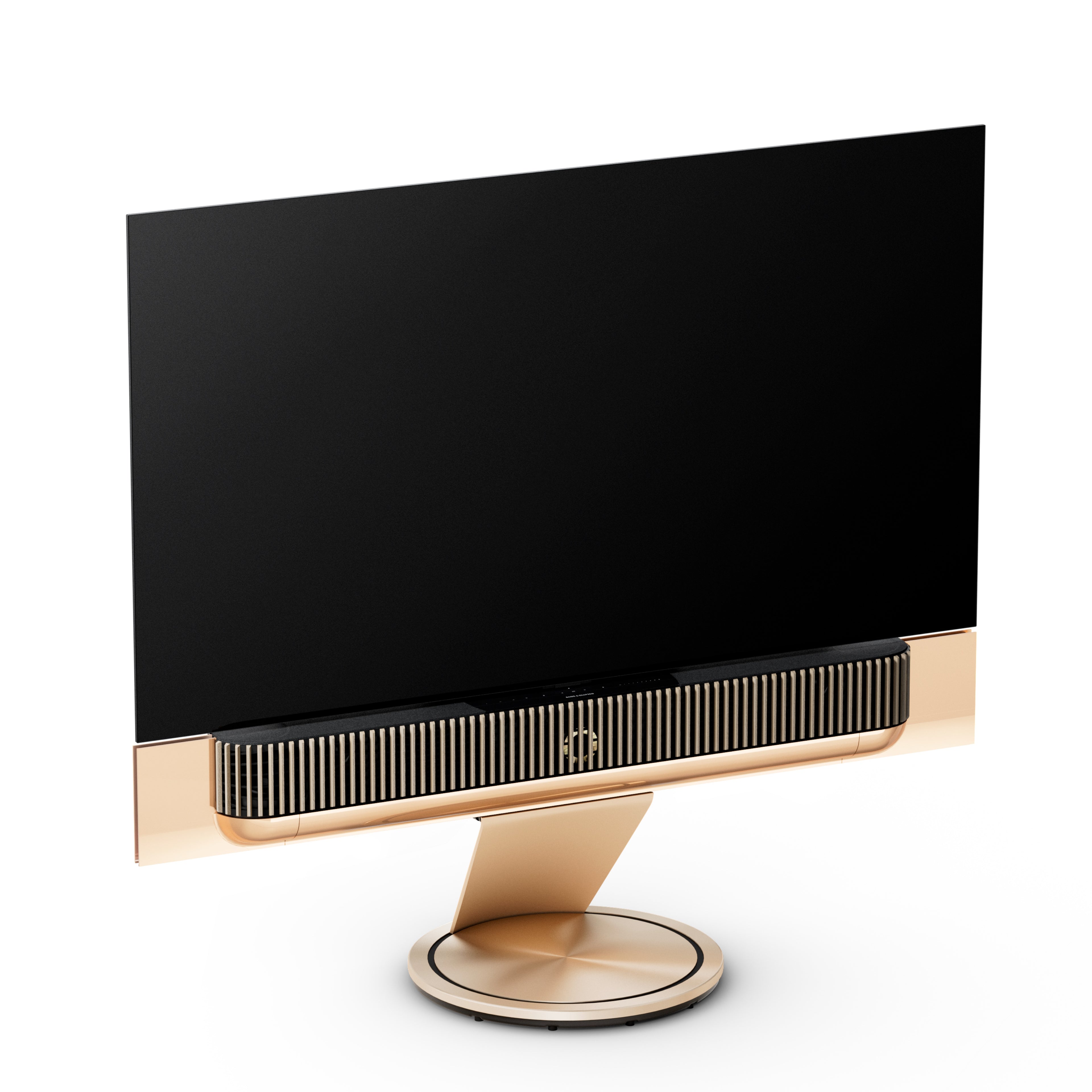 Bang & Olufsen Beovision Theatre 65 Zoll auf Bodenstandfuß, Cover in light oak