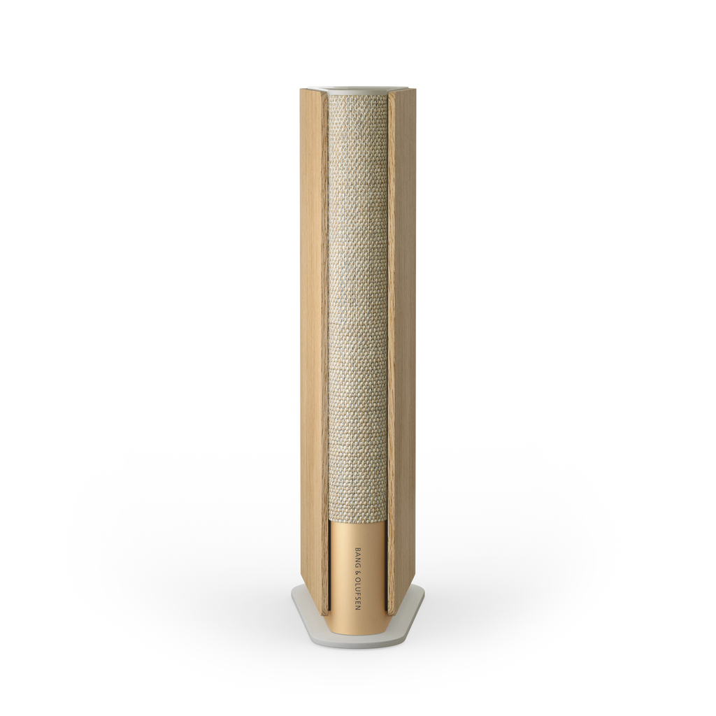 Bang & Olufsen, B&O Beosound Emerge in Gold Tone Oak - Frontal