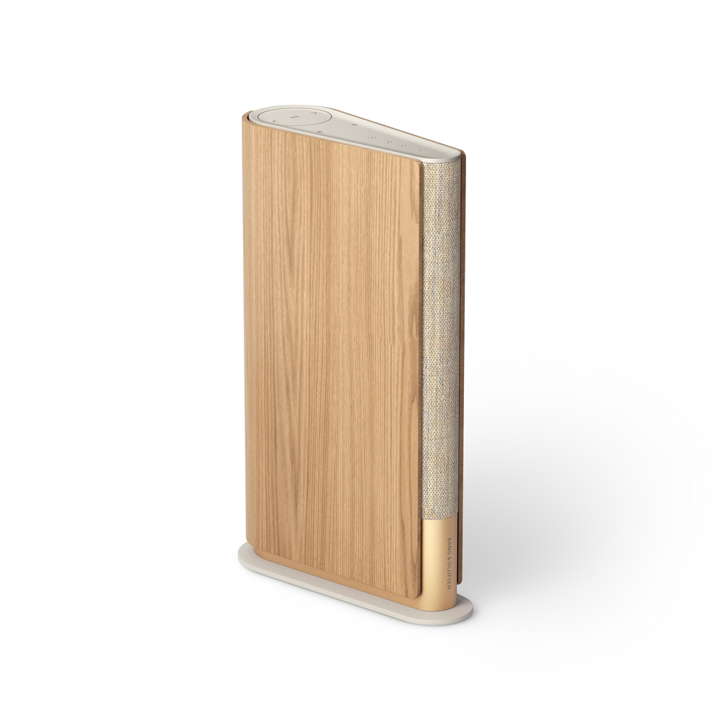 Bang & Olufsen, B&O Beosound Emerge in Gold Tone Oak