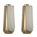 Ein Paar BeoLab von von Bang & olufsen im Gold Tone